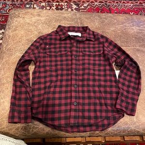 Old navy boys flannel button down shirt
